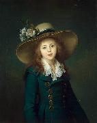 elisabeth vigee-lebrun Portrait of Elisaveta Alexandrovna Demidov nee Stroganov (1779-1818), here as Baronesse Stroganova oil painting artist